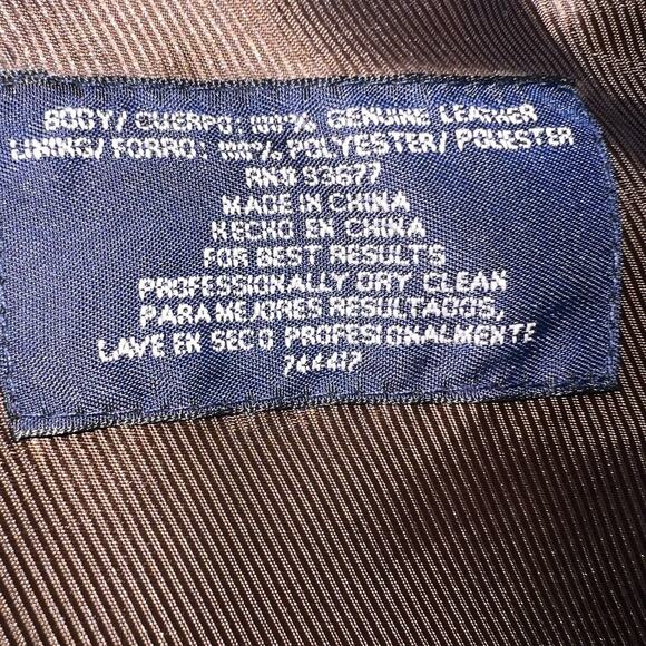 Stafford Blazer Jacket Size XL Brown Leather Lined Single Breasted 3-Button NWT - Picture 14 of 16